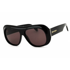 Palm Angels Unisex Sunglasses - Black Acetate Round Frame | ELFIN PERI103S25PLA0011007
