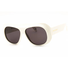 Palm Angels Unisex Sunglasses - White Acetate Round Frame | ELFIN PERI103S25PLA0010107