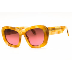 Palm Angels Women's Sunglasses - White Havana Cat Eye | MOON PERI106S25PLA0012485