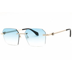 Palm Angels Unisex Sunglasses - Blue Gradient Lens Gold | QUARTZ PERI10GS25MET0017644
