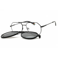 Polaroid Core Unisex Sunglasses - Black Metal Full Rim Aviator | PLD 6156/CS 0807 M9