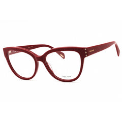 Police Women's Eyeglasses - Shiny Cherry Red Acetate Full Rim Cat Eye | VPLM05 0U17