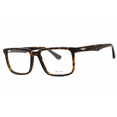 Police Men's Eyeglasses - Shiny Havana Acetate Full Rim Rectangular | VPLN17M 0722