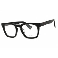 Police Men's Eyeglasses - Shiny Black Acetate Full Rim Rectangular Frame | VPLN64 0700