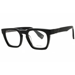 Police Men's Eyeglasses - Shiny Black Acetate Full Rim Rectangular | VPLN64M 0700