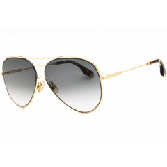 Victoria Beckham Women's Sunglasses - Smoke Lens Gold Full Rim Aviator | VB133S 701