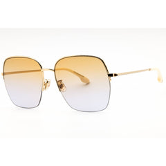 Victoria Beckham Women's Sunglasses - Honey Lens Gold Full Rim Square | VB214SA 723