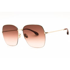 Victoria Beckham Women's Sunglasses - Wine Lens Gold Metal Square Frame | VB214SA 725