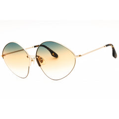 Victoria Beckham Women's Sunglasses - Green Honey Rose Lens Gold Frame | VB220S 727