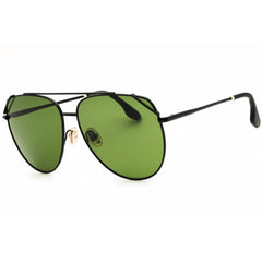 Victoria Beckham Women's Sunglasses - Green Lens Black Metal Aviator | VB230S 001