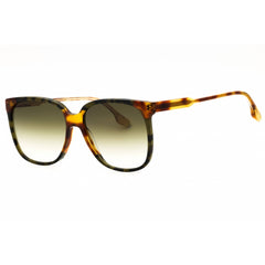 Victoria Beckham Women's Sunglasses - Blonde Havana/Green Havana Frame | VB610SCB 225