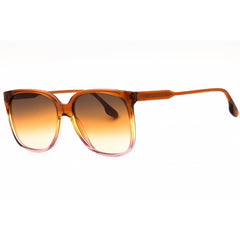 Victoria Beckham Women's Sunglasses - Caramel/Yellow/Pink Square Frame | VB610SCB 241