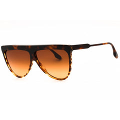 Victoria Beckham Women's Sunglasses - Striped Dark Havana Full Rim Frame | VB619S 211