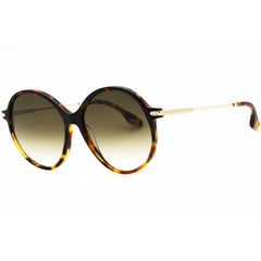 Victoria Beckham Women's Sunglasses - Dark Havana Fade Full Rim Round | VB632S 231