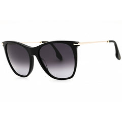 Victoria Beckham Women's Sunglasses - Grey Gradient Lens Black Cat Eye | VB636S 001