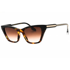 Victoria Beckham Women's Sunglasses - Black/Tortoise Full Rim Cat Eye | VB638S 005