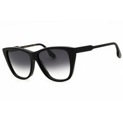 Victoria Beckham Women's Sunglasses - Grey Gradient Lens Black Cat Eye | VB639S 001