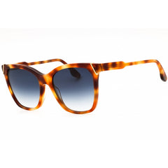 Victoria Beckham Women's Sunglasses - Amber Tortoise Full Rim Cat Eye | VB640S 238