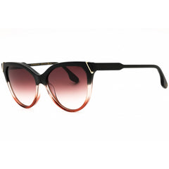 Victoria Beckham Women's Sunglasses - Grey/Rose/Caramel Full Rim Cat Eye | VB641S 039