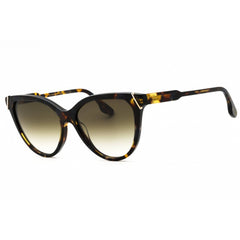 Victoria Beckham Women's Sunglasses - Havana Blue Full Rim Cat Eye Frame | VB641S 418
