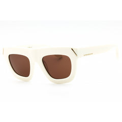 Victoria Beckham Women's Sunglasses - Brown Lens Ivory Full Rim Square | VB642S 103