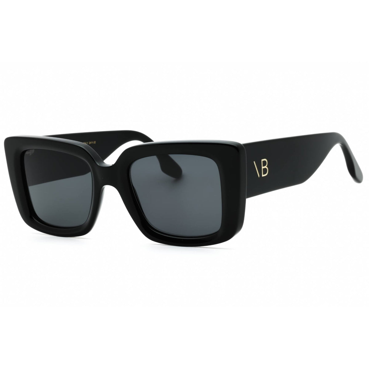 NIB Victoria Beckham Sunglasses Black Rectangle w/Case & Box VB653S 001 5221 145 Victoria Beckham Black Square Ladies Sunglasses VB653S 001  main image 2