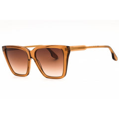 Victoria Beckham Women's Sunglasses - Brown Gradient Lens Acetate Square | VB655S 203