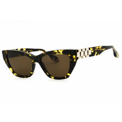 Victoria Beckham Women's Sunglasses - Black Yellow Havana Cat Eye Frame | VB668S 012