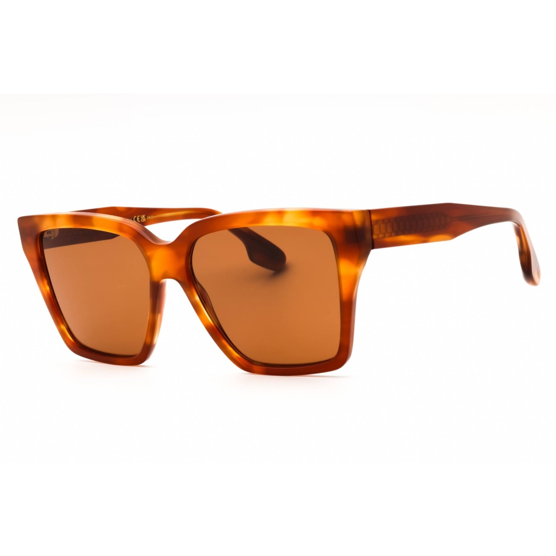 VICTORIA BECKHAM blonde striped Havana full set brand new sunglasses Victoria Beckham Chain Rectangular Sunglasses VB669S 223  main image 2