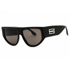Victoria Beckham Women's Sunglasses - Dark Grey Lens Black Acetate Oval | VB676S 001