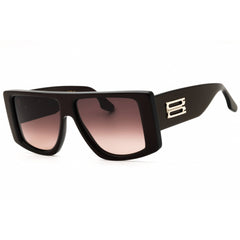 Victoria Beckham Women's Sunglasses - Metallic Burgundy Rectangular Frame | VB678S 605