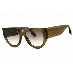 Victoria Beckham Women's Sunglasses - Smoke Gradient Lens Khaki Frame | VB679S 316