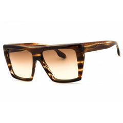 Victoria Beckham Women's Sunglasses - Light Brown Horn Full Rim Square | VB686S 228