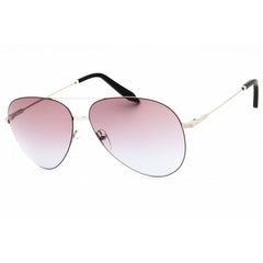 Victoria Beckham Women's Sunglasses - Silver Metal Full Rim Aviator Frame | VBS119 C10