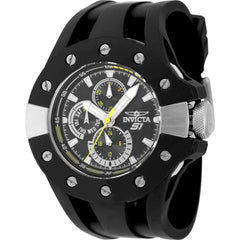Invicta Men's Watch - S1 Rally Quartz Black Dial Silicone Strap Day and Date | 48119