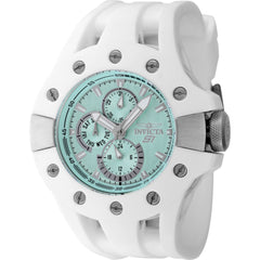 Invicta Men's Watch - S1 Rally Quartz Turquoise Dial White Silicone Strap | 48124