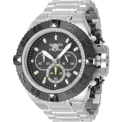 Invicta Men's Watch - Subaqua Noma IV Chrono Black Dial Silver Tone Bracelet | 48198