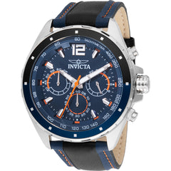 Invicta Men's Watch - Invicta Racing Quartz Chrono Blue Dial Leather Strap | 49357