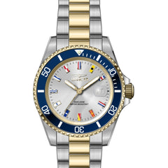 Invicta Men's Watch - Pro Diver Quartz Silver Dial Two Tone Steel Bracelet | 49887