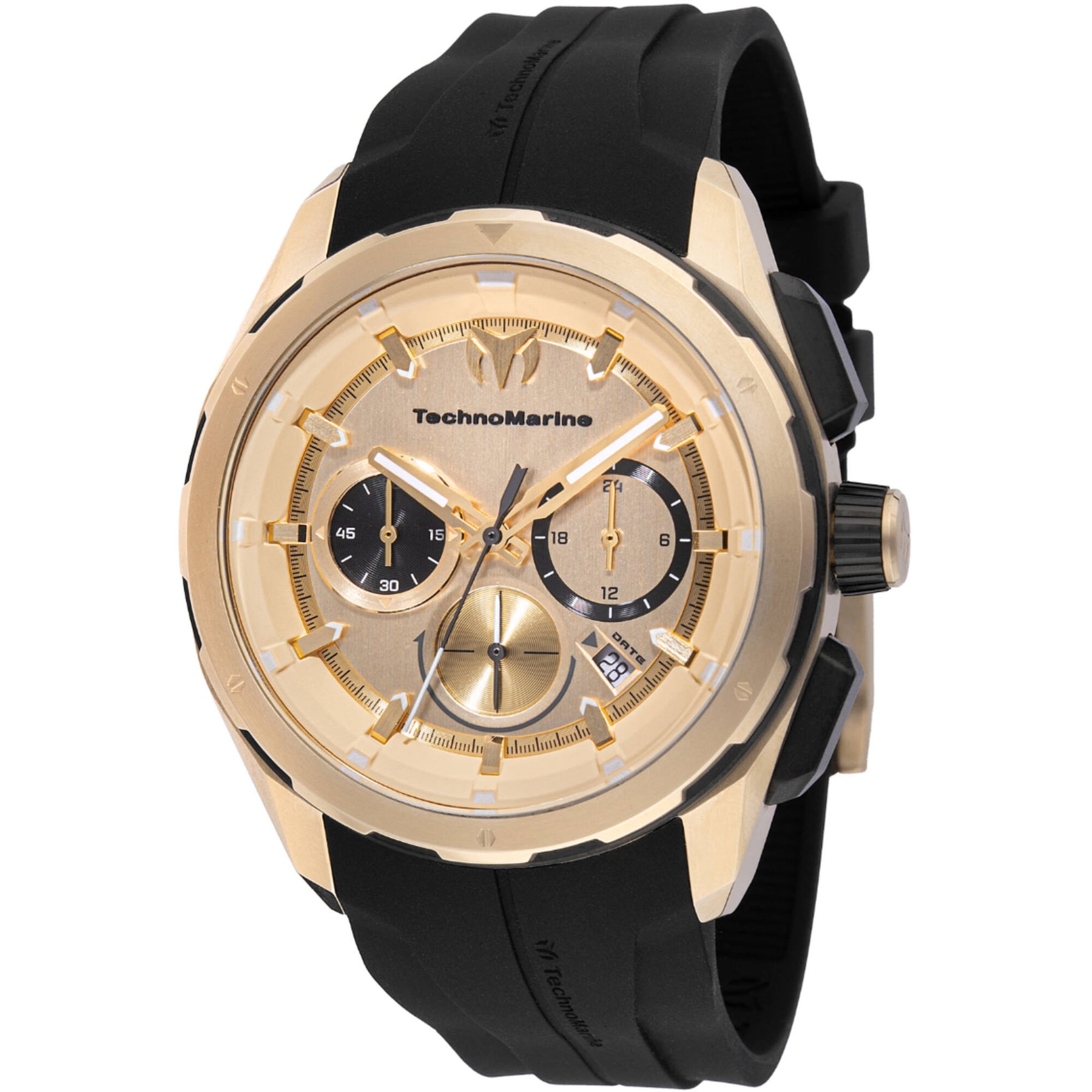 TechnoMarine Gold and Black Watch Technomarine Cruise Chronograph Quartz Crystal Gold Dial  main image 3