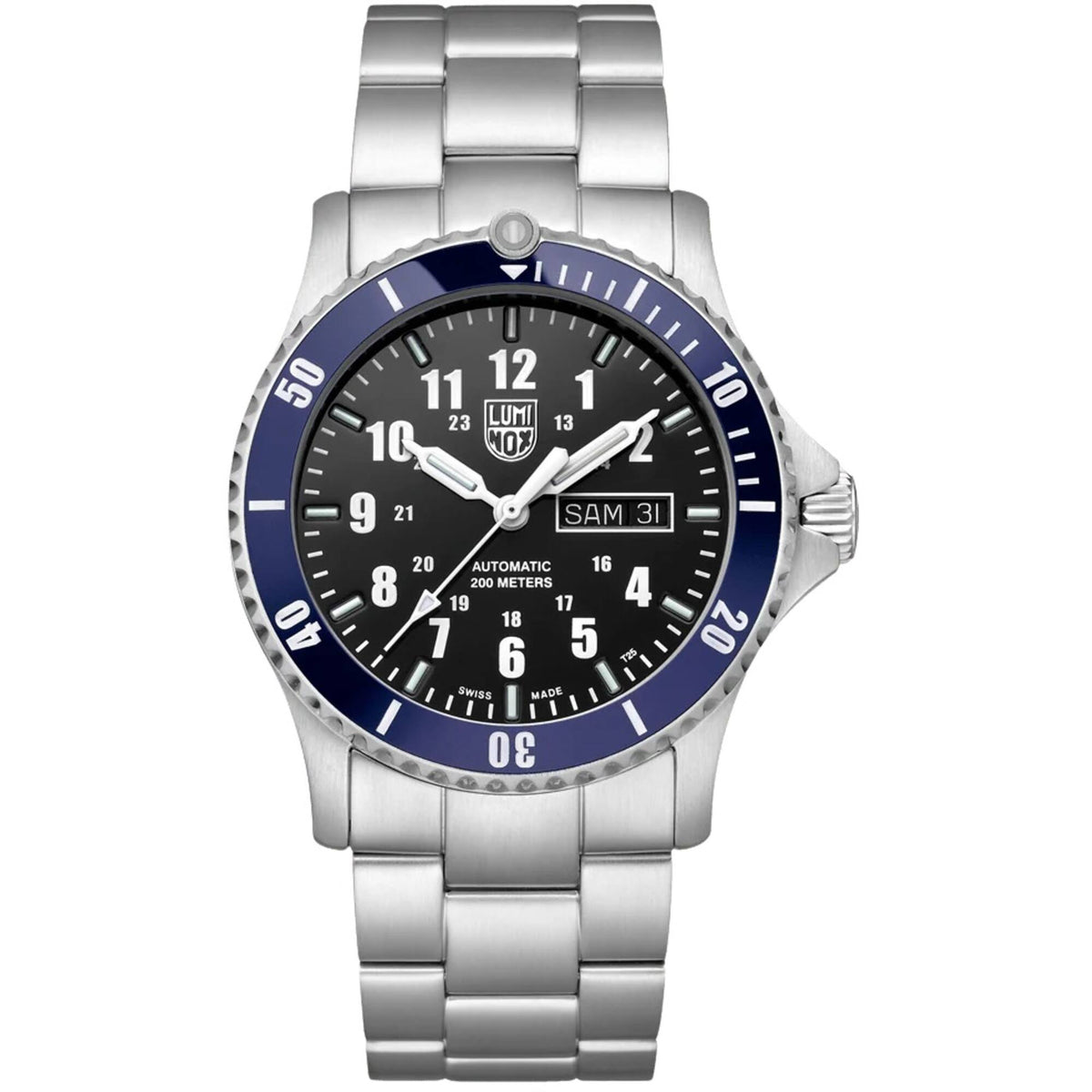 Luminox Men's Watch - Sport Timer Automatic Black Dial Silver
