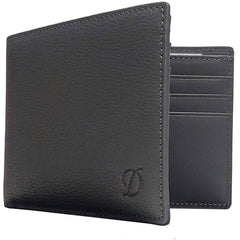 S.T. Dupont Men's Wallet - Line D Grey Grain Leather Bill and Credit Card | 093000C