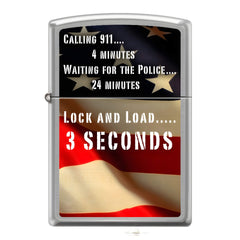 Zippo AD440 2nd Amend Flag Lighter