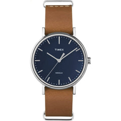 Timex Women's Watch - Weekender Fairfield Navy Blue Dial Leather Strap | TW2P983009J