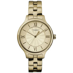 Timex Women's Watch - Peyton Quartz Yellow Gold Stainless Steel Bracelet | TW2R28100JT