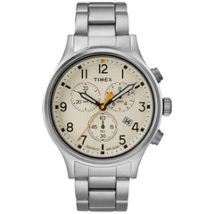 Timex Men's Watch - Allied Quartz Beige Dial Stainless Steel Bracelet | TW2R476009J