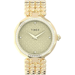 Timex Women's Watch - Asheville Quartz Yellow Gold Bracelet Crystal | TW2V02500VQ