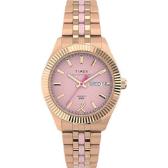 Timex Women's Watch - Waterbury Legacy x BCRF Pink Dial Two Tone Steel | TW2V52600VQ