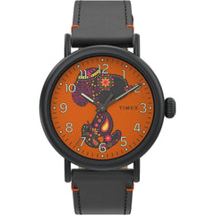 Timex Unisex Watch - Standard Peanuts Quartz Orange and Black Dial Strap | TW2V60800VQ