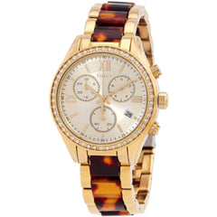 Timex Women's Watch - Chronograph Gold Dial Two Tone Steel Bracelet | TW2V74800VQ